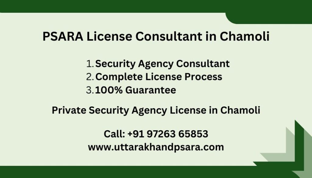 PSARA License Consultant in Chamoli