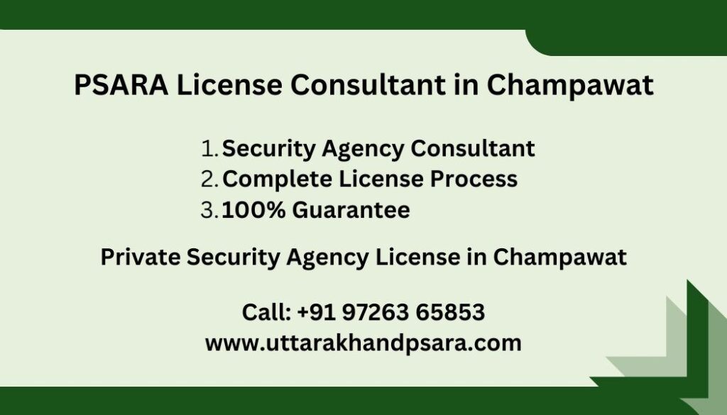 PSARA License Consultant in Champawat