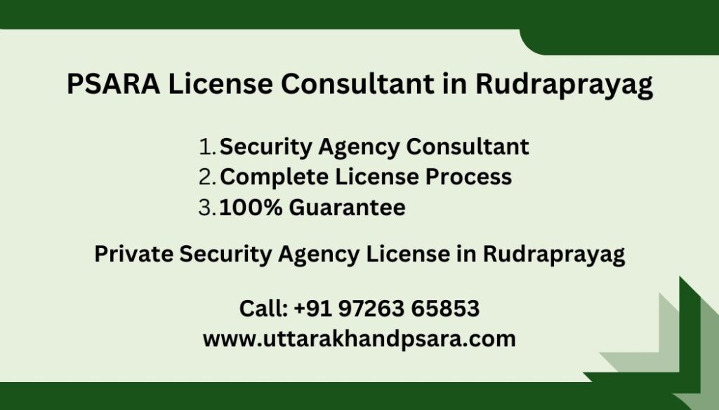 PSARA License Consultant in Rudraprayag